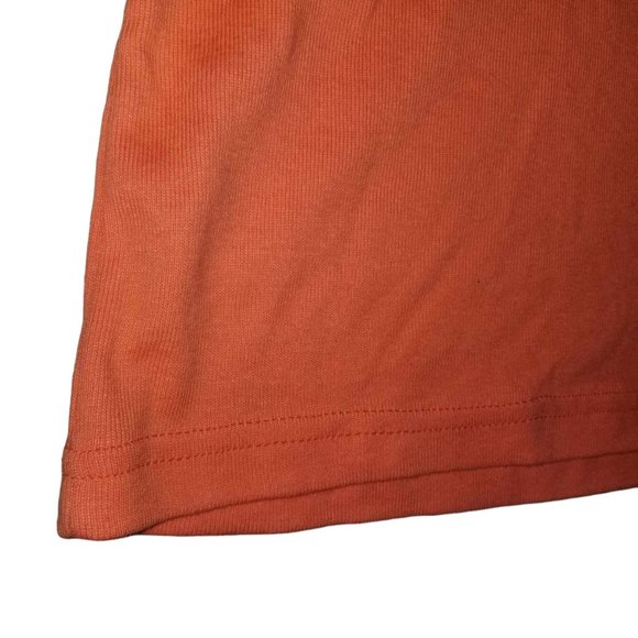 NWOT Basic Editions Women's Orange Round Neck Pullover Top Shirt Size XL - Picture 3 of 6
